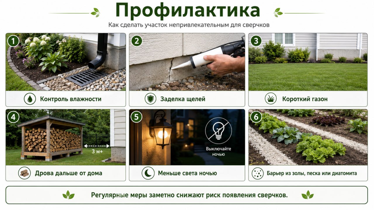 профилактика от сверчков